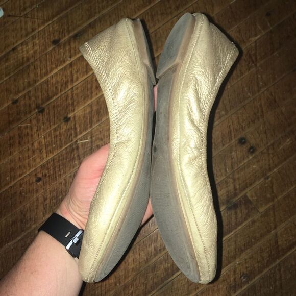 Lucky Brand Elysia gold ballet flats - Picture 2 of 5